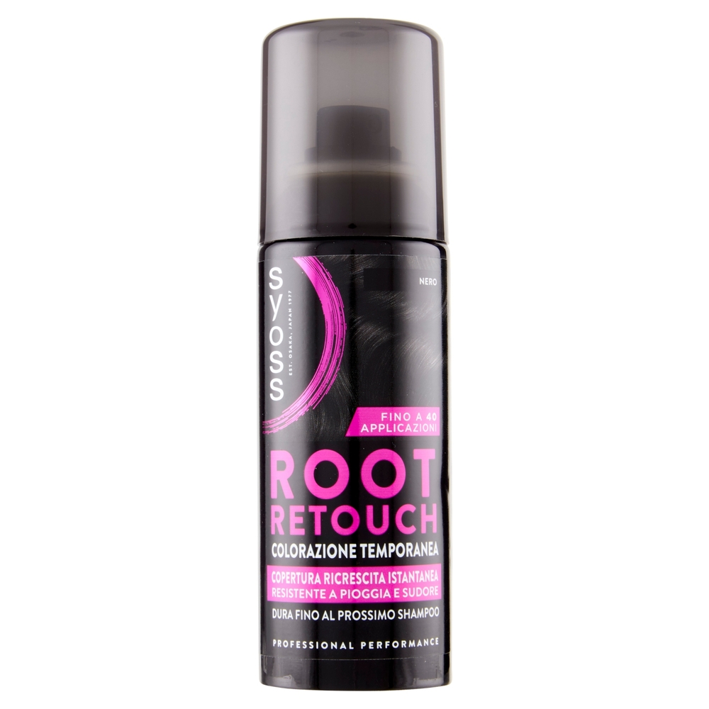 Syoss Root Retouch Colorazione Temporanea Nero 120 ml
